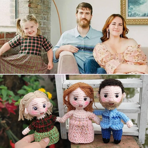 Personalized Portrait Crochet Doll Custom 1 Person Full Baby Gifts For Family