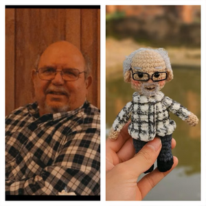 Grandparents' Day Gift Crochet Doll Personalized Portrait Crochet Look Alike Doll