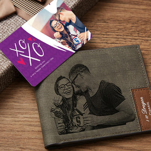 Custom Photo Wallet Insert Card  - XOXO