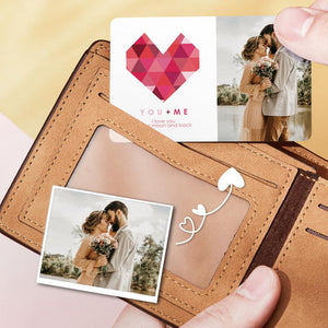 Custom Valentine's Day Photo Wallet Insert Card