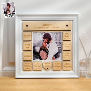 10 Reasons Why I Love You Personalized Photo Frame Gifts for Him/Her