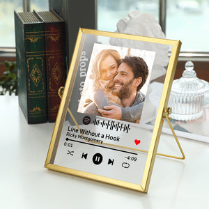 Personalized Spotify Code Music Plaque Art Plaque With Golden Frame