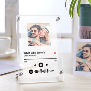 Spotify Photo Frame Scannable Music Fashion Plaque Home Decor Gift For Him