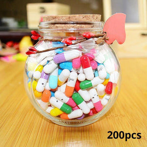 200 Pcs DIY Message in a Bottle Capsule Letter - soufeelus