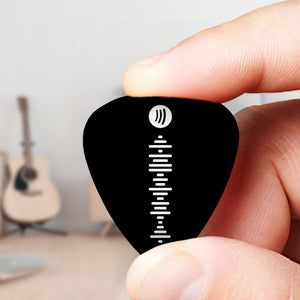 Custom Spotify Code Guitar Pick Engraved Guitar Picks 12Pcs