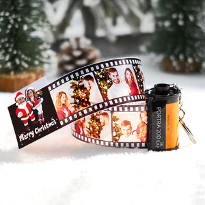 Custom Face Film Roll Keychain Memorial Camera Keychain Christmas Day Gift For Couples - CustomPhotoWallet