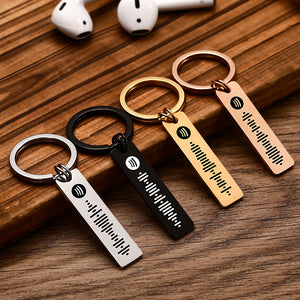 Spotify Code Keyrings Custom Music Song Keyring